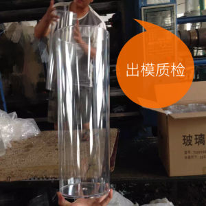 Modern Acrylic Flower Vase Plastic round Tube Wealth Bamboo Wake up Bucket Bath Flower Empty Bottle Storage Tube Wedding Decoration