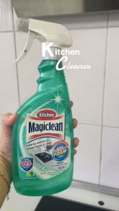 Magiclean Kitchen Cleaner Trigger Cleaner Spray 500ml Refill Lime / Apple Powerful Removal of Greasy Stains in 1 wipe