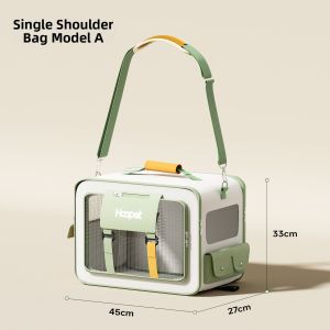 HOOPET | Portable Large Capacity Car Airline Wheeled Pet Carrier