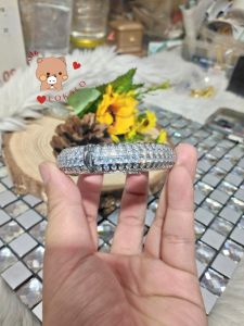 (Có Video) Vòng Tay Nữ Mạ Bạch Kim Khảm Đá Cao Cấp - Đeo Khoá Rất Chắc - Giúp Sáng Đẹp Lên Đôi Tay Chị Em - Lokalo 5922