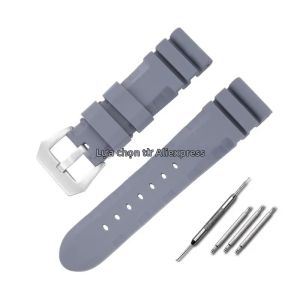 Dây Đeo Đồng Hồ Silicon Cho Panerai Chìm PAM441 359 Pa111 Series Dây Cao Su Mềm Vòng Tay Nam Phụ Kiện 22mm 24mm 26mm