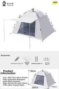 JIBUZHE | Automatic Portable Windproof Sunproof Single-person Tent