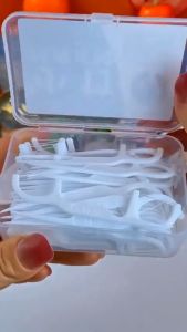 Tăm Chỉ Nha Khoa Tiệt Trùng Tăm Chỉ Nha Khoa Vệ Sinh Răng Miệng Hộp 50 Chiếc