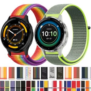 20mm 22mm Nylon Loop For Garmin Venu 3 2/SQ SQ2/Vivoactive 6 5 4 3 Watchband For Garmin Forerunner 745 965 255 245 645 55 158