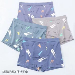 Underwear Teenagers Schoolboy Underwear High School Pure Cotton Comfort Trend Boxer Shorts Childrens Plus Size