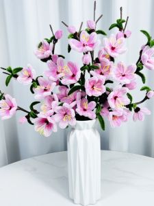 Creative DIY Peach Blossom Twisted Stick Material Kit Handmade Bouquet Gift for Best Friend Womens Day Activity Kit