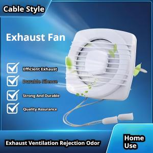 220V 4/6/7inch 110/150/180mm Silent Ventilating Strong Exhaust Extractor Fan for Window Wall Bathroom Toilet Kitchen Mounted