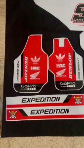 Decal CRF 150 L MOTING RACING SIMPLE MERAH PUTIH D-I2-482 I2-818 I2-334