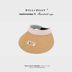 BILLI ZILLY | Mũ rơm chống nắng Billi Zilly mùa hè 2025 phong cách thường ngày có viền trống lớn cho du lịch và giải trí
