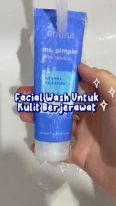 Emina MS PIMPLE ACNE SOLUTION FACE WASH 50ml: Sabun Wajah Untuk Jerawat