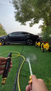 Hodeso High Pressure Water Spray Gun Nozzle with 10M Hose Pipe Car Wash Sprayer Garden Hose Nozzle Heavy Duty