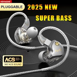 (NEW)Newmsnr Pluggable Wire Earphones 360° ACS TYPE-C Earphone With HD Microphone Noise Reduction In Ear Headphones No Delay Gaming Headset 2025 New Upgrade Headphone