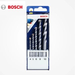Bosch | BOSCH Concrete Drill Bit Set 5Pcs 4/5/6/8/10mm Carbide Head Masonry Bits for Home Wall Renovation Work