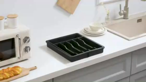 Adjustable Cutlery Organizer Tray Spoon And Fork Organizer Rack Expandable Utensil Storage Tray Knife Fork Chopsticks Spoon Separation Tray