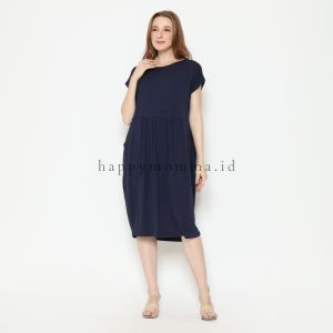 Dress Busui Friendly Bukaan Kanan Kiri untuk Baju Menyusui Busui dan Bumil