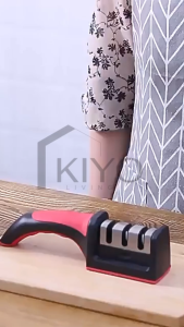 KIYO Alat Asahan Pisau Gunting 3in1 Serbaguna / Penajam Pisau Dapur 3 Step