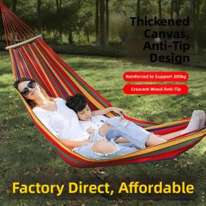 QIZHOU | Thickened Anti-Tip Hammock with Reinforced Ropes