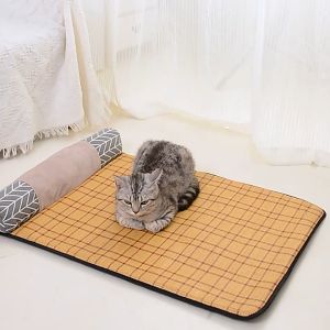 🧺 RPS 🧺 ที่นอนสูงสุนัข สำหรับ สุนัข ผ้าระบายความเย็น และเบาะเสื่อมสภาชิต สำหรับสัตว์เลี้ยง T และ เบาะนอนสำหรับสัตว์เลี้ยง