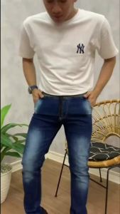 CELANA JEANS PANJANG PRIA / CELANA DENIM PRIA / CELANA JEANS PINGGANG KARET / JEANS PANJANG SLIM FIT