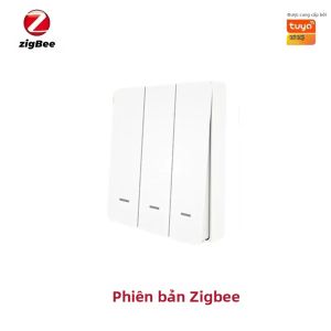 Công Tắc Cảnh Không Dây Tuya Zigbee Nút Nhấn Thông Minh 1/2/3 Gang Tự Động Hóa Nhà Cửa Tương Thích Với Ứng Dụng Smart Life Alexa