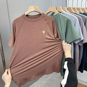 North American Orders Are Lightweight and Quick-Drying! High Elasticity on All Sides! Summer Men Print Sports Fitness Casual Short Sleeve T-shirt