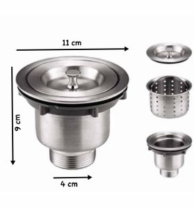 Saringan Afur Stainless 1 Set / Avur Bak Cuci Piring