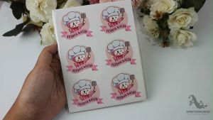30 Pcs Thank You Sticker Chef with Spatula Label TY037