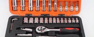 Cykat Kunci Bengkel Lengkap 53Pcs Socket Set Gagang Sock 1/4" Konci Sok Obeng Set Handtool Tools Screwdriver Ratchet Kunci Sok Mata Obeng Socket Plus Minus Gagang Ratchet Ukuran 1/4" Sets 53 Pcs 1/4” Drive Socket Ratchet Wrench DIY Series CAT-HTS853