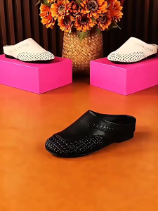 Dép Lê Bít Mũi Dệt Rỗng Nổi Tiếng Trên Mạng Mẫu Mới Năm 2025 Cho Nữ Dép Lê Roma Đi Biển Thoải Mái Và Thoáng Khí