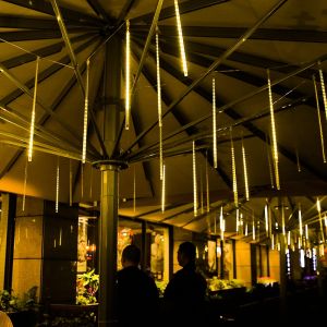Solar LED Light String Solar Meteor Light 10tube Outdoor Waterproof Solar Light LED Icicle Lamp Fairy Light For Outdoor Garden