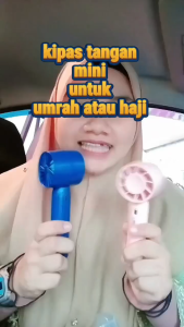 Mini Portable Fan USB Rechargeable – Kipas Tangan Kuat & Senyap 3-Speed Boleh Jadi Phone Stand