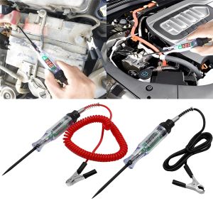 เครื่องทดสอบวงจรรถยนต์วงจรทดสอบแรงดันไฟฟ้ารถบรรทุกเครื่องทดสอบวงจร DC 6V 12V 24V เครื่องมือวินิจฉัยรถยนต์เครื่องทดสอบอุปกรณ์ตกแต่งรถยนต์ปากกา