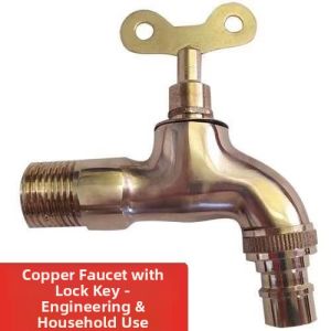 Outdoor Anti-theft Polished Tap with Key for Mop Basin Quick Opening