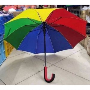 Colorful 23-Inch Rainbow Umbrella: A Burst of Joyful Elegance for Rainy Days