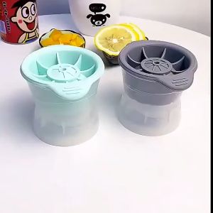 Encora Silicone Round Ice Ball Mold Whiskey Ice Cube Ais Kiub Spherical Ice Ball Maker Food Grade Jelly Mold Round Tray