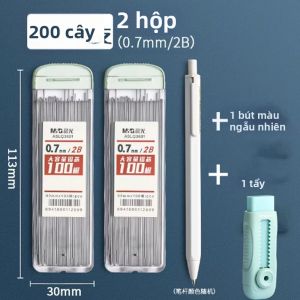 M&G | Bộ Bút Chì Tự Động M&G 0.5/0.7mm HB Kèm Ruột Chì Thay Thế Dùng Để Vẽ Phác Thảo Học Tập Cho Học Sinh Văn Phòng Phẩm Dễ Thương Bộ Bút Chì Cơ