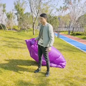 Lazy Bag Sleeping Bag Fast Inflatable Sofa Camping Air Sofa Sleeping Beach Bed Banana Lounge Bag Air Bed Lounger JC Elis