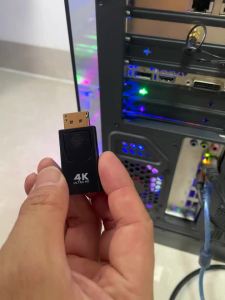 4K DP to HDMI-compatible Converter Displayport to 1080P HDTV Computer Monitor Audio Video Adapter