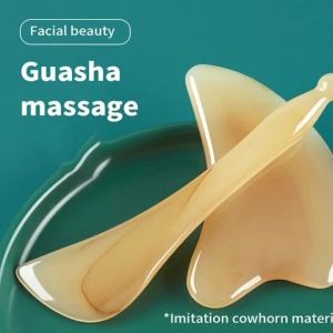 2-Pack Resin Gua Sha Massage Tools – Muscle Scraping Tool / Fascia Release Stick for Soft Tissue Therapy Ideal for Back Legs Arms Neck Shoulders and Facial Physiotherapy