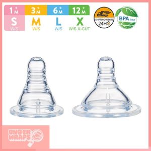 Pigeon 3.7cm Dot Bayi Peristaltic Slim Neck Nipple Murah Dot Bayi botol susu