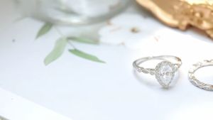 ZOESKY 1.5CT 925 Sterling Silver Sets Teardrop CZ Engagement Rings Vintage Pear Promise Marquise Wedding Bands for Women Comfort Fit Size 4-11