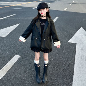 AINAO | Fashionable Leather Jacket for Girls