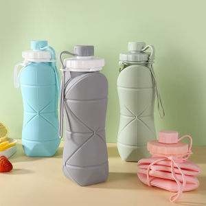 Silicone Collapsible Water Bottle Large Capacity Portable