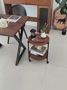The Room Place Round Shape Sofa Side Coffee Table Balcony Side Tea Table Kopi Meja Ruang Temu