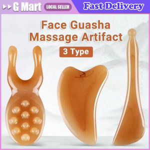 Resin Guasha Massage Board Face Eye SPA Massager Plate Skin Scraping for Neck Back Body Legs Hands Promote Blood Skin Scraping Resin Guasha Massage Board Face Eye SPA Massager Plate For Neck Back Body Legs Hands Promote Blood Circulation