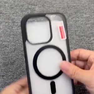 ความโปร่งใสสูงอะคริลิแม่เหล็ก Case สำหรับ iPhone 16 15 14 13 12 11 Pro Max Plus X XR XSmax 8Plus SE Macron สีแม่เหล็กฮาร์ด Case ปลอกปก IPhone16 Case