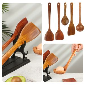 GOODOO  Fashion Home Kitchen  Bamboo Mixing Salad Shovel Wood Utensils Cooking Wooden Spoons Spatulas