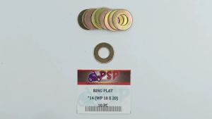 Ring Plat "14 (WP 10 X 20) Harga Per Pak Isi 10 - Reng Plate Pelat Washer Kunci 14 Diameter 10mm