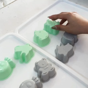 Cetakan Agar Set 4 Pcs Karakter Binatang Pastel - Prabotmama / Jelly Hewan Lucu Kelinci Ikan