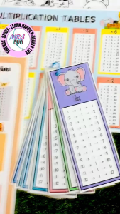 Math Multiplication Table Cards & Chart | Animals | Jadual & Kad Darab | Preschool Learning Toys